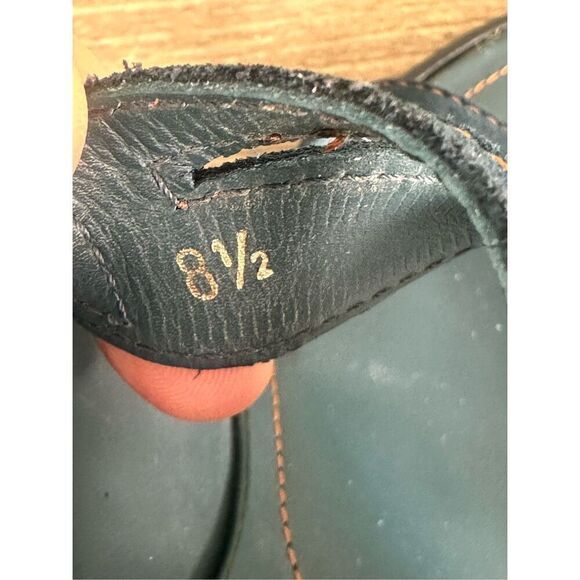 Tod’s Women “Ritz” Navy Blue Suede Heel Sandals, size 8.5 - Picture 5 of 9